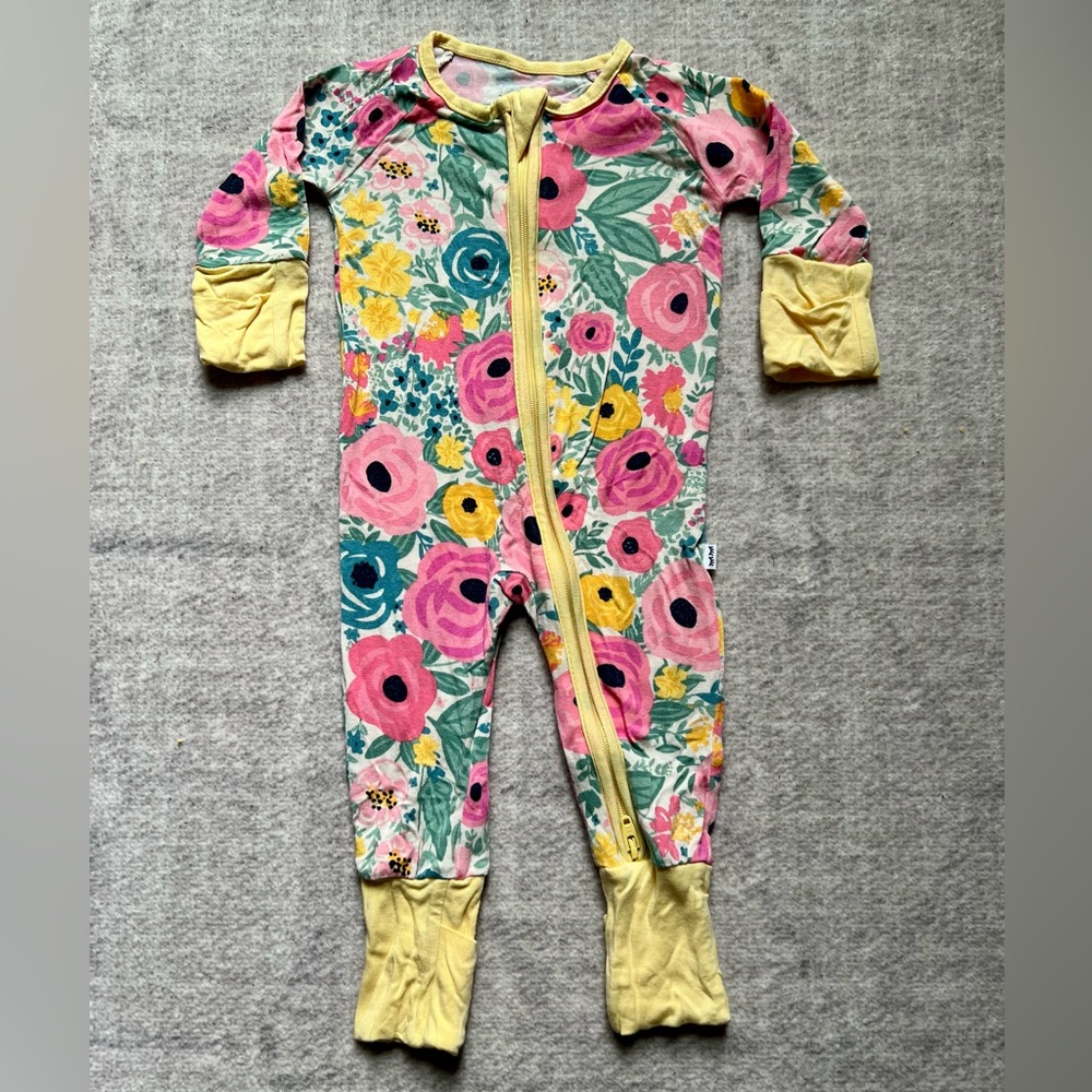 Little Sleepies OG Secret Garden Bamboo Zippy Pajamas (Newborn)